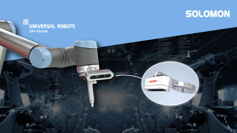 AccuPick LM x UR AccuPick LM camera mounted on a UR cobot robot arm