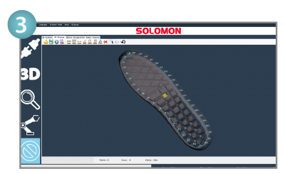 SolMotion Robotic Path Planning Auto-Generation screenshot of user interface showing SolMotion's robotic path planning auto-generation feature